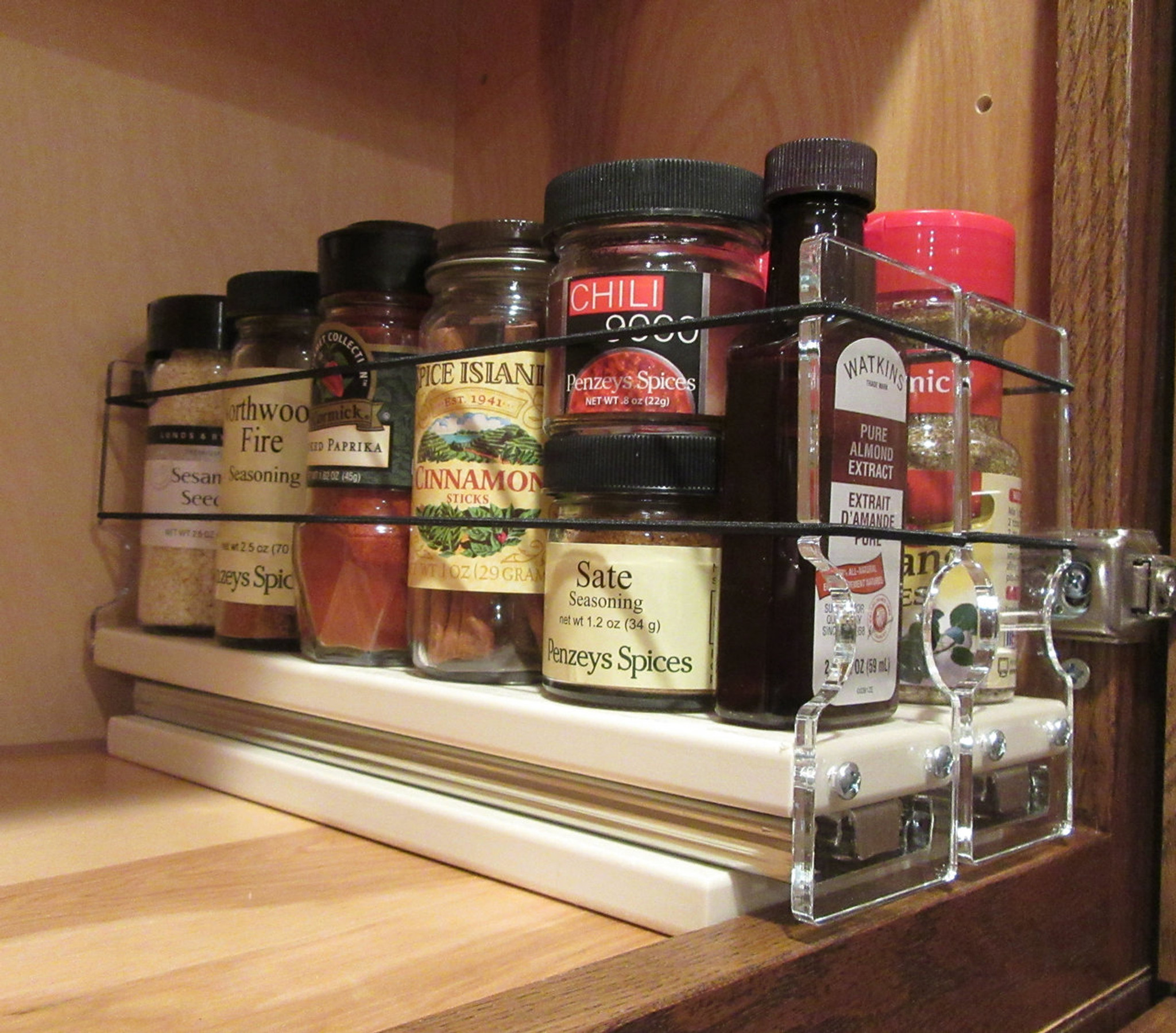 2x3x22 Maple Spice Rack Drawer