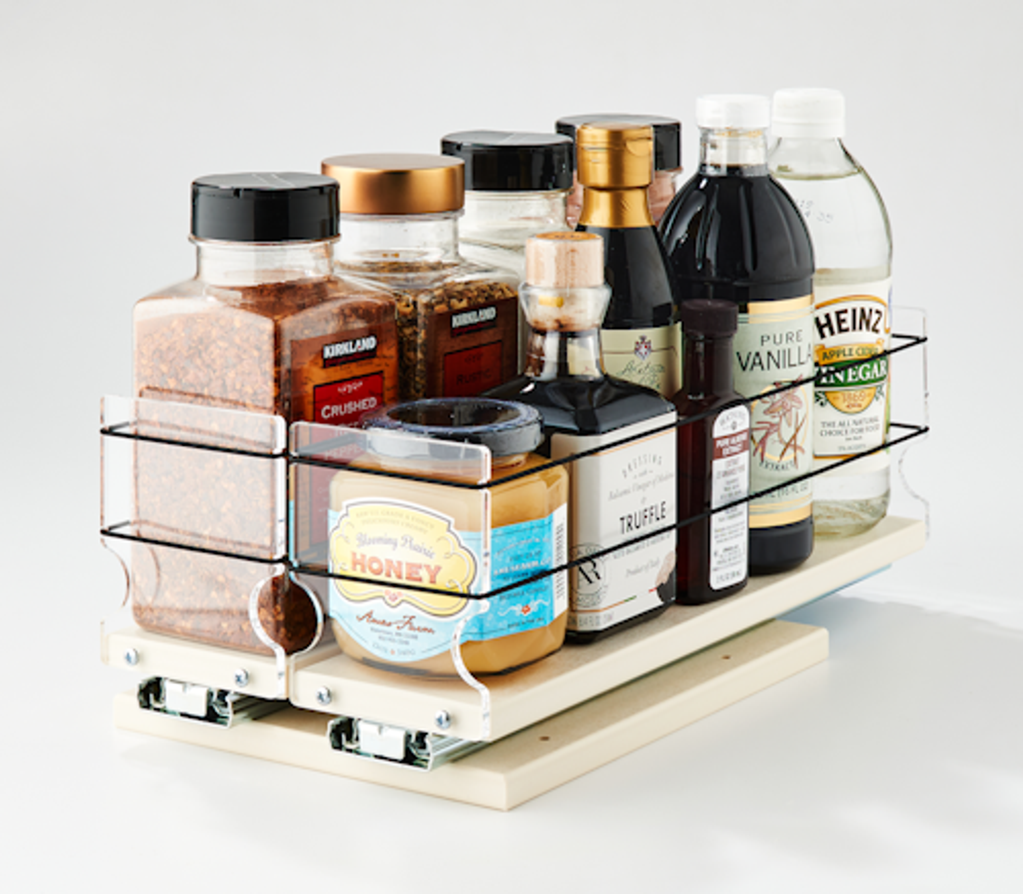 Custom Spice Jar Drawer Organizer (Vertical/Standing Jars) – Mighty Tidy  Organizers