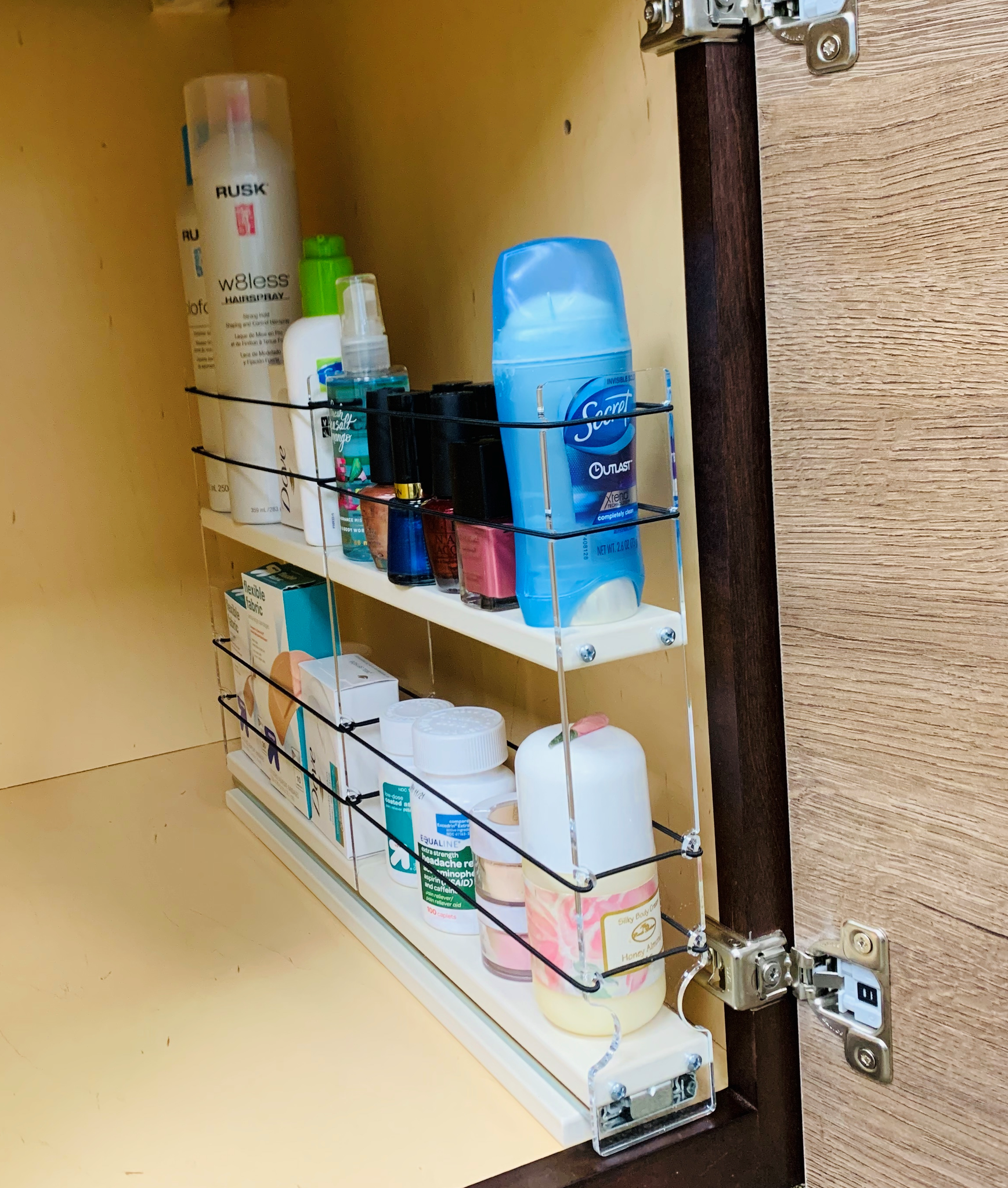 2x2x14 Cream Pull Out Spice Organizer