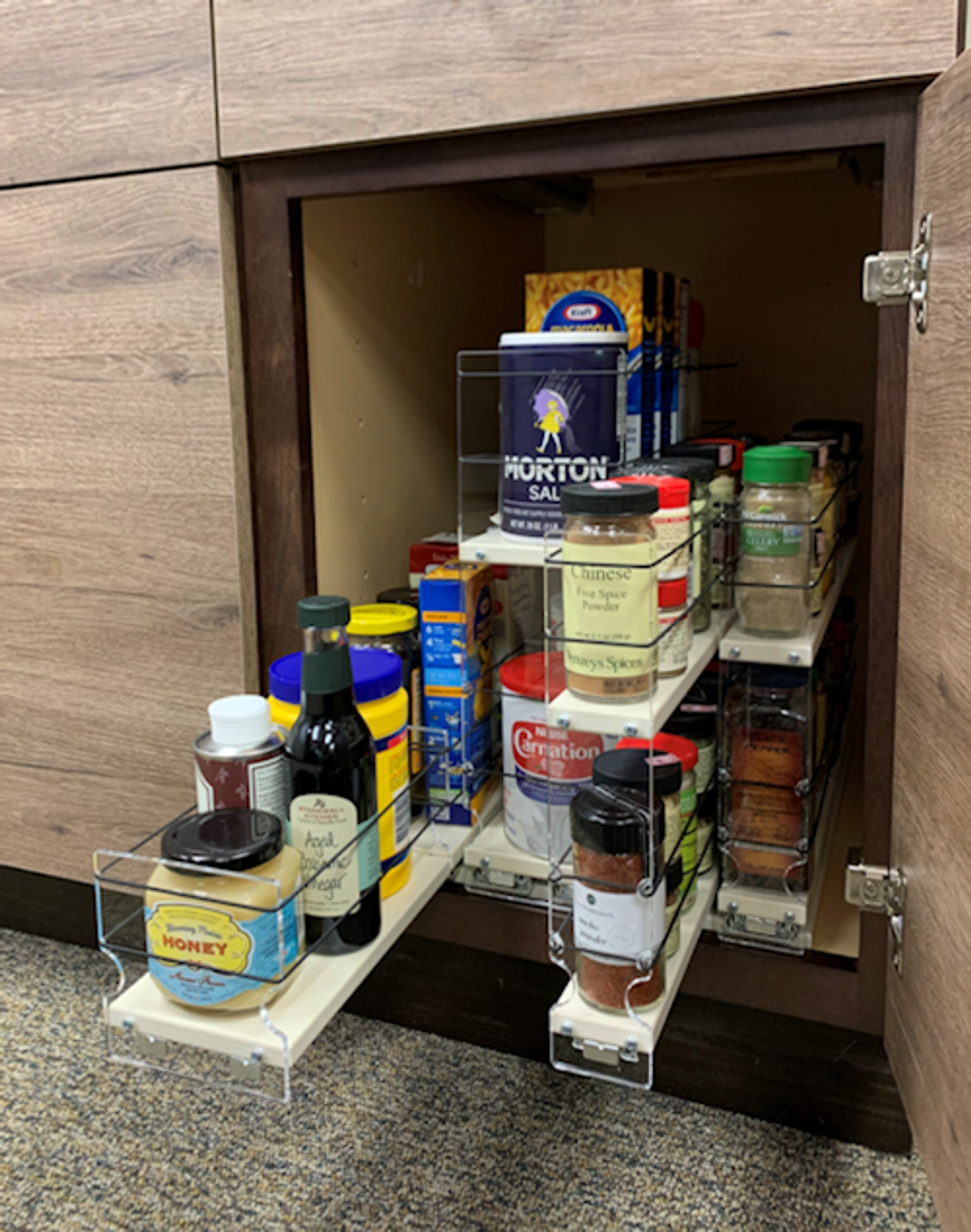 22x2x18 Spice Rack, 2 Tier Cabinet Insert