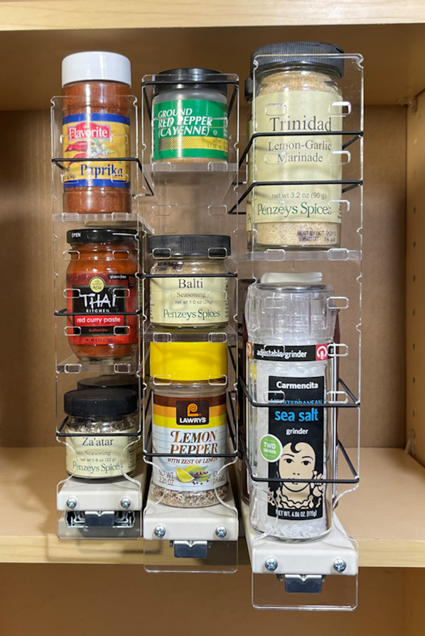 Vertical Spice 10.6 x 6.9 x 5 2-Drawer Cabinet Spice Organizer Rack, Cream,  1 Piece - Harris Teeter