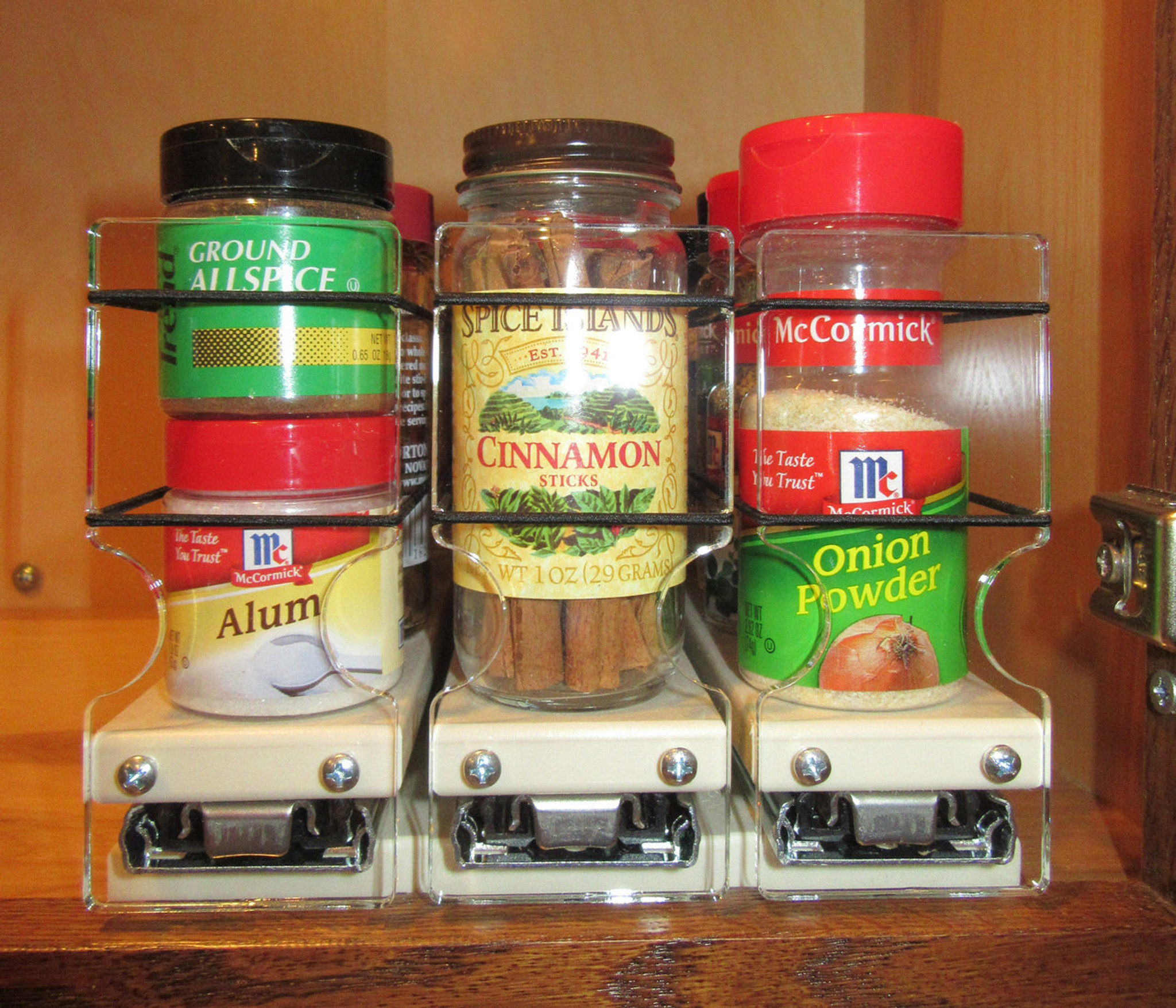Vertical Spice - 33x1x14 DC - Spice Organizer - Cabinet Drawers for Large Containers
