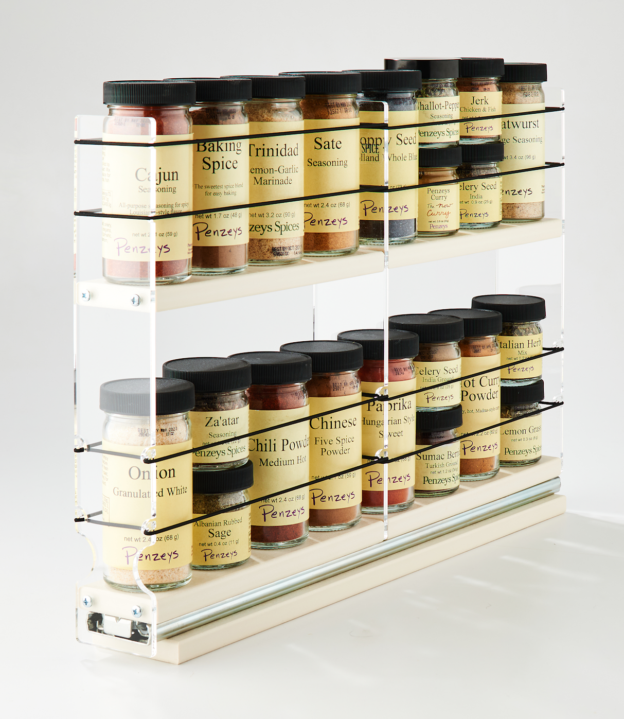 Kitchen Self-adhesive Spice Rack Seasoning Bottle Storage Shelf