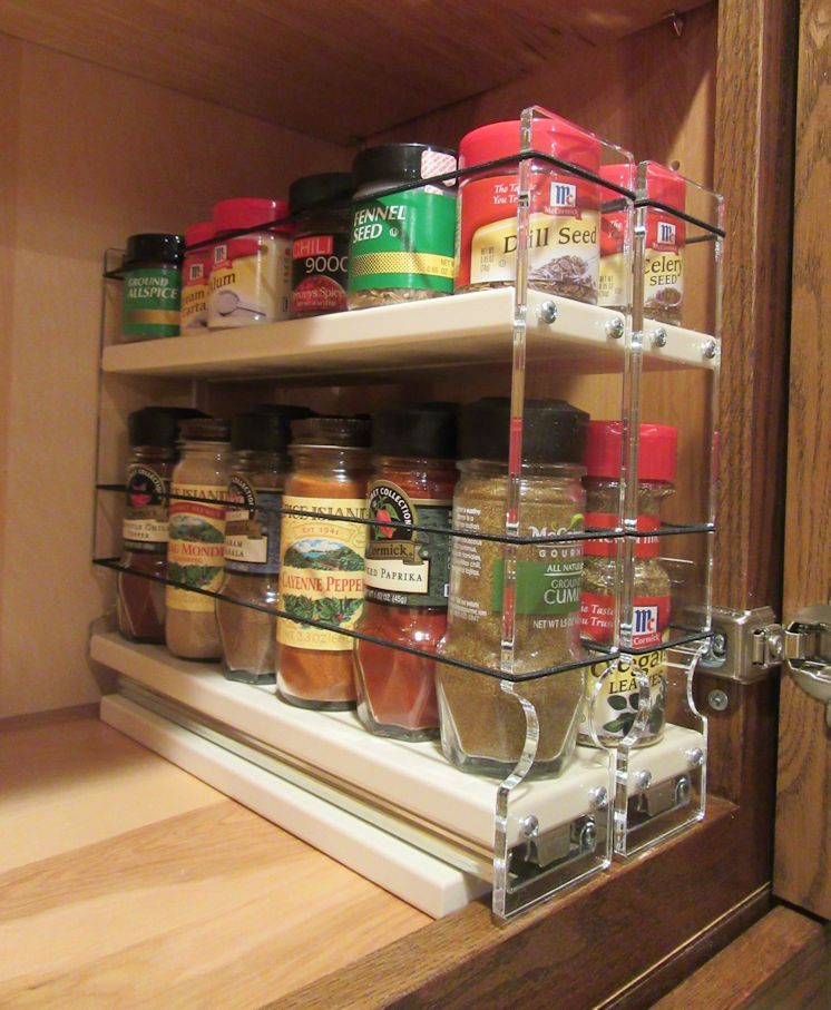 Vertical Spice shelf