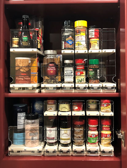 2 Shelves of Spice Racks