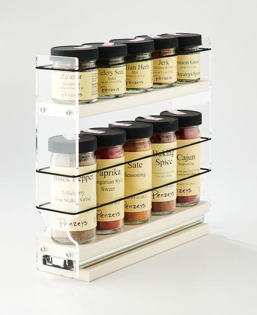 Vertical Spice - 222X1.5X11 DC - Spice Rack - 3 Drawers - 15 Regular/15 Half-Size Capacity - Cabinet Mounted