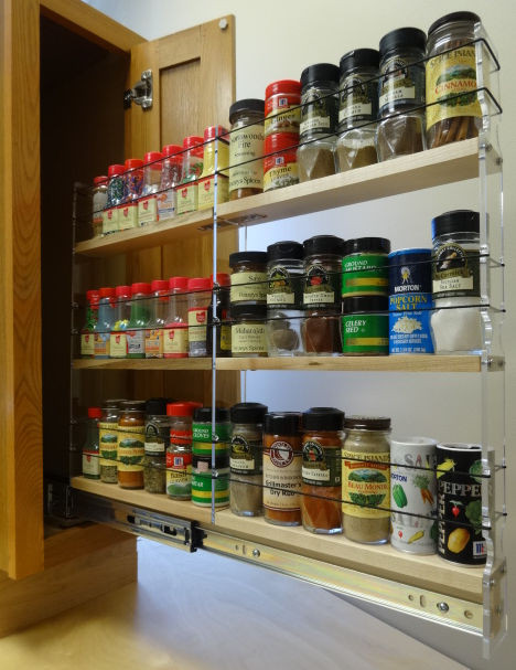 Vertical Spice Rack Organizer | 20 Jars Included