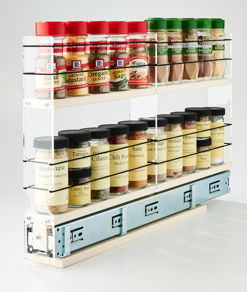 Vertical Spice 2x2x11 Spice Rack Drawer - Cream