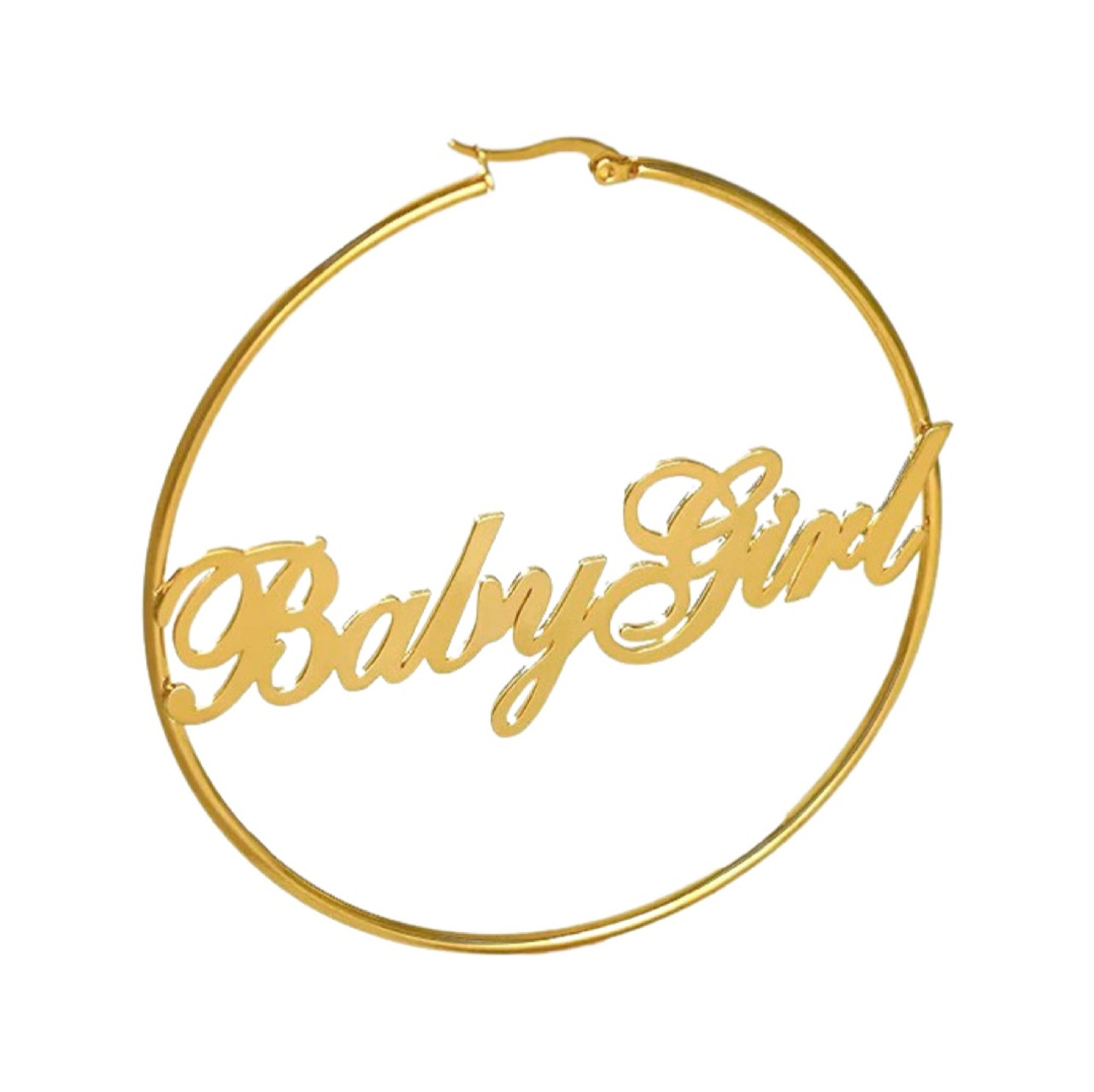 Babygirl Hoop Earrings - 24K Gold Filled – Sugar Rose