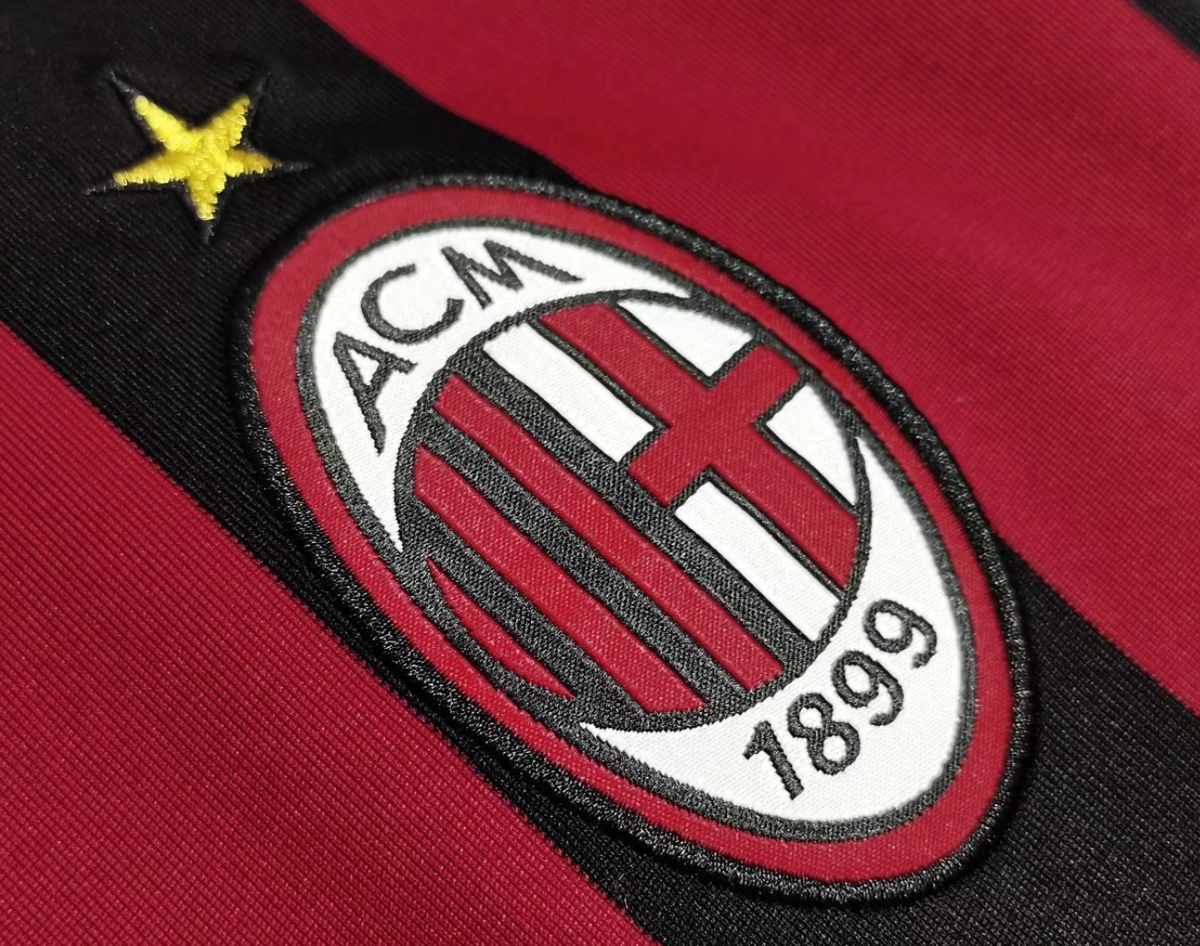 AC Milan 09/10 Men's Home Retro Long Sleeve Shirt