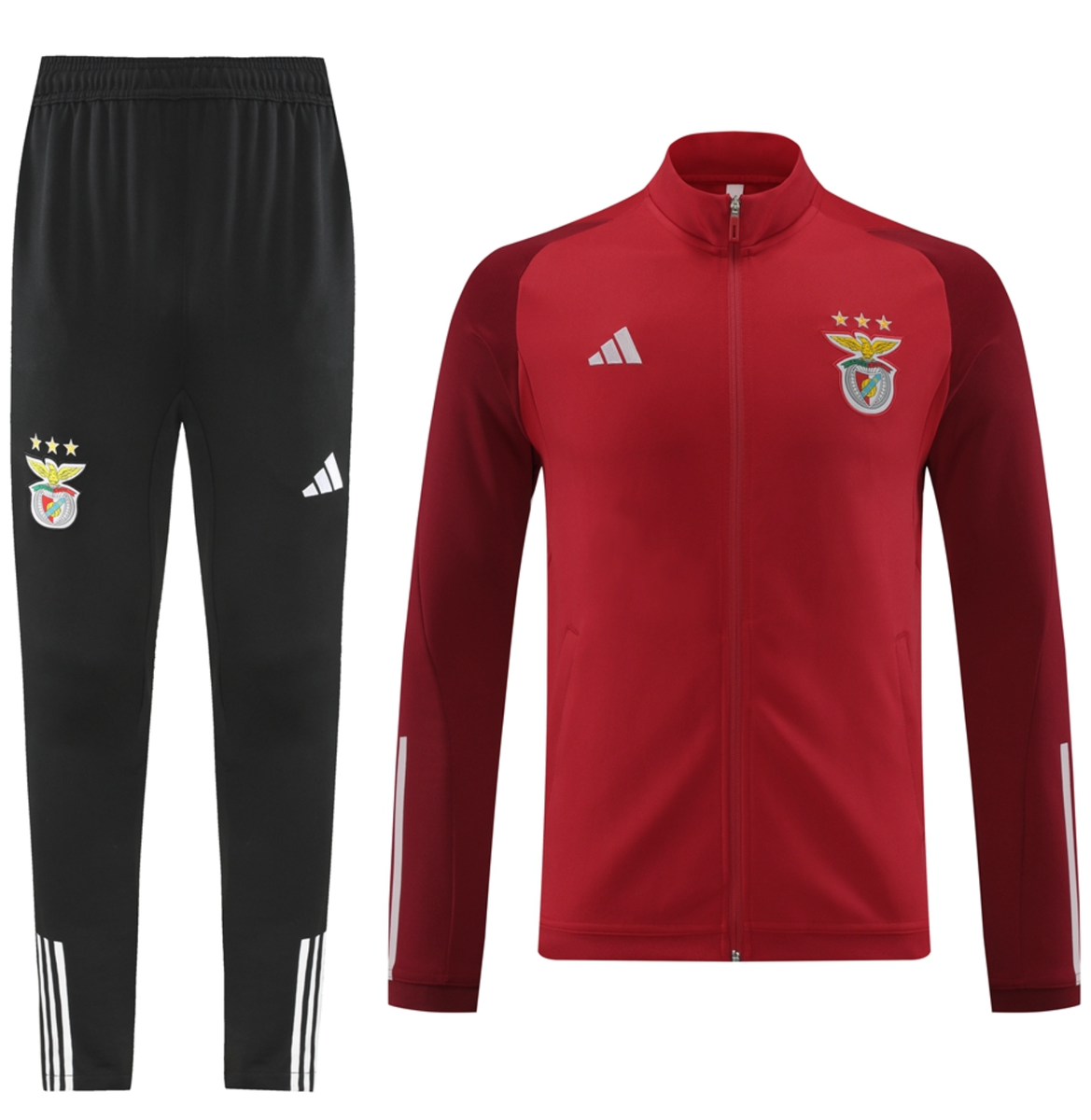 Benfica 23/24 Men's Red Long Zip Jacket