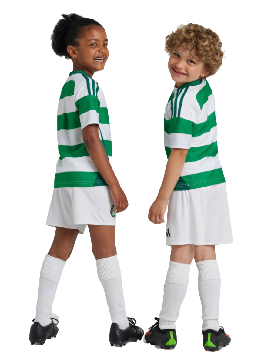 Celtic 24/25 Kid's Home Shirt and Shorts