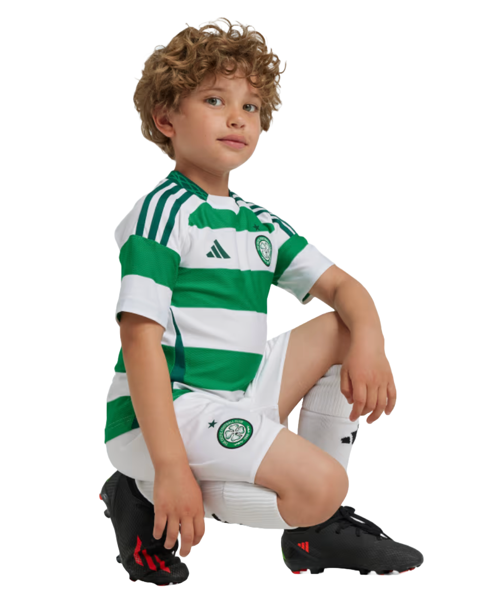 Celtic 24/25 Kid's Home Shirt and Shorts