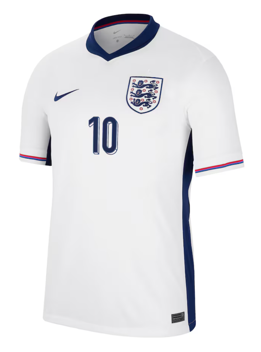 BELLINGHAM #10 England 2024 Stadium Men's Home Shirt