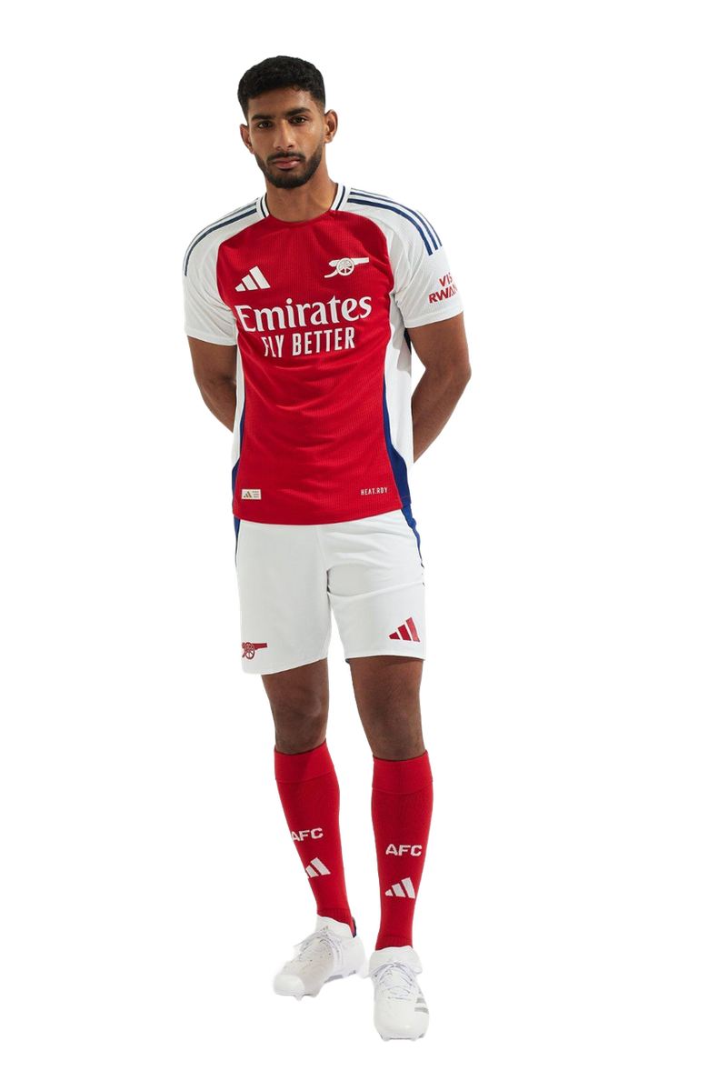 RICE #41 Arsenal 24/25 Authentic Men's Home Shirt - Arsenal Font