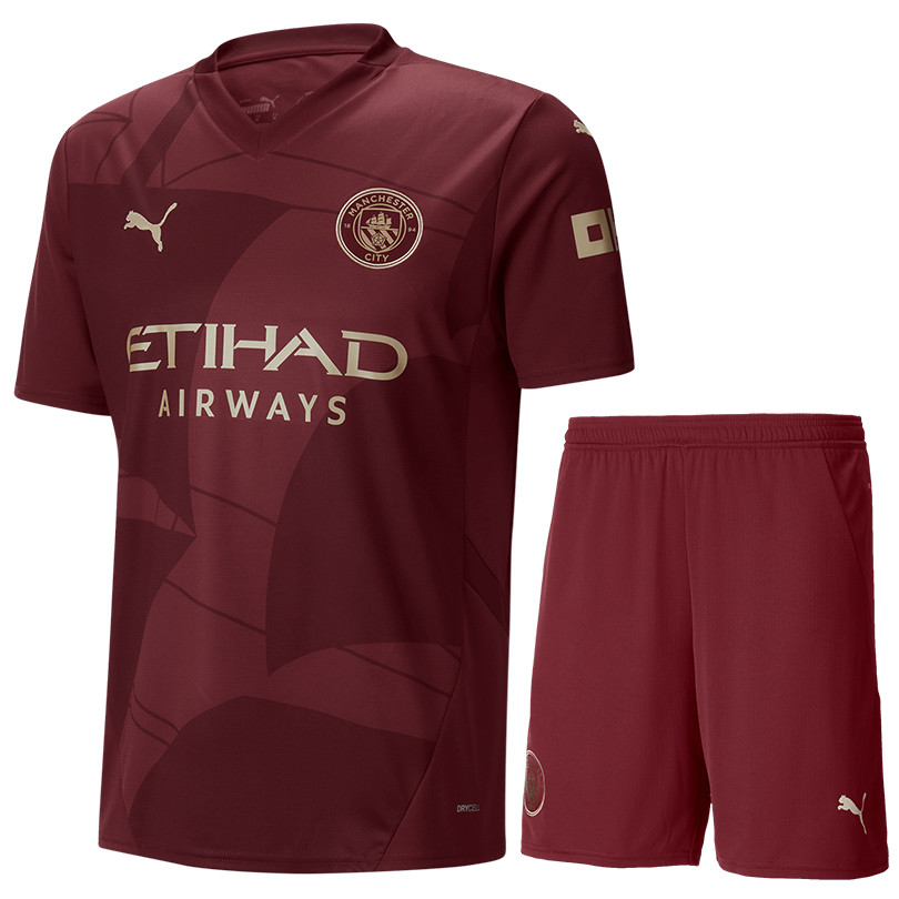 FODEN #47 Manchester City 24/25 Kid's Third Shirt and Shorts - PL Font