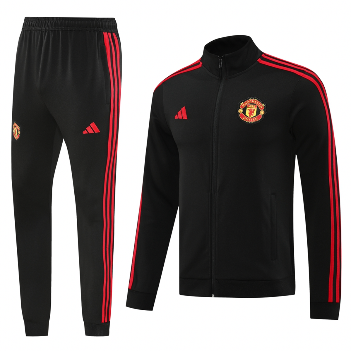 Manchester United 24/25 Men's Black Long Zip Jacket