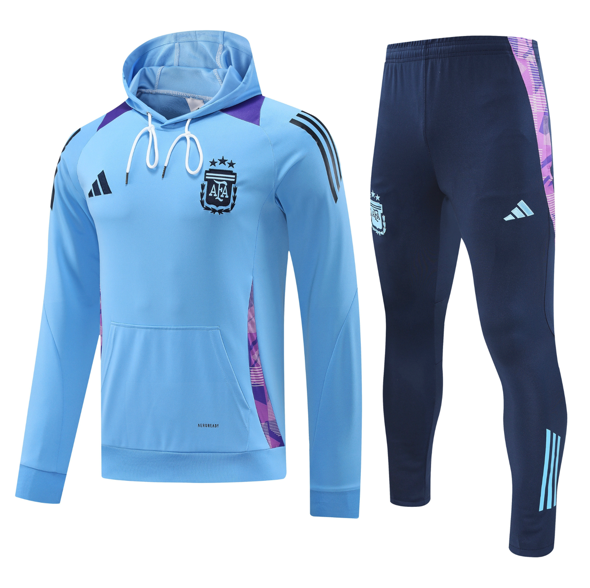 Argentina 24/25 Men's Blue Hoodie Tracksuit