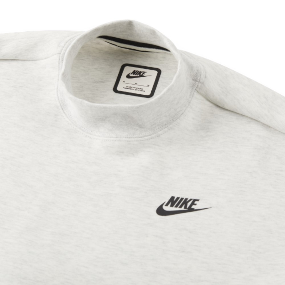 Nike Women's Grey Oversized Crew-Neck Sweatshirt