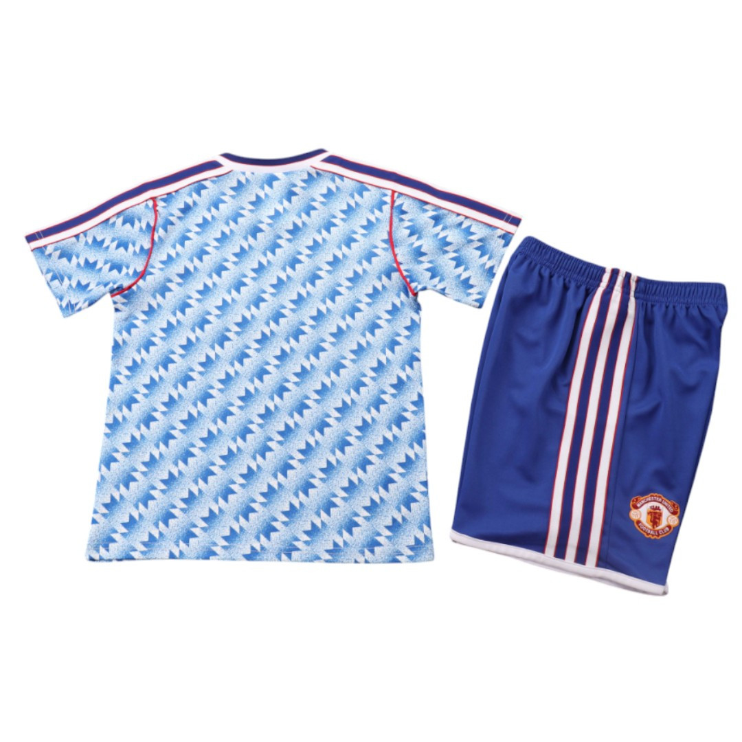 Manchester United 90/92 Kid's Away Retro Mini-Kit