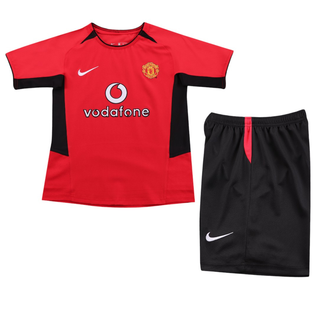 Manchester United 02/04 Kid's Home Retro Mini-Kit