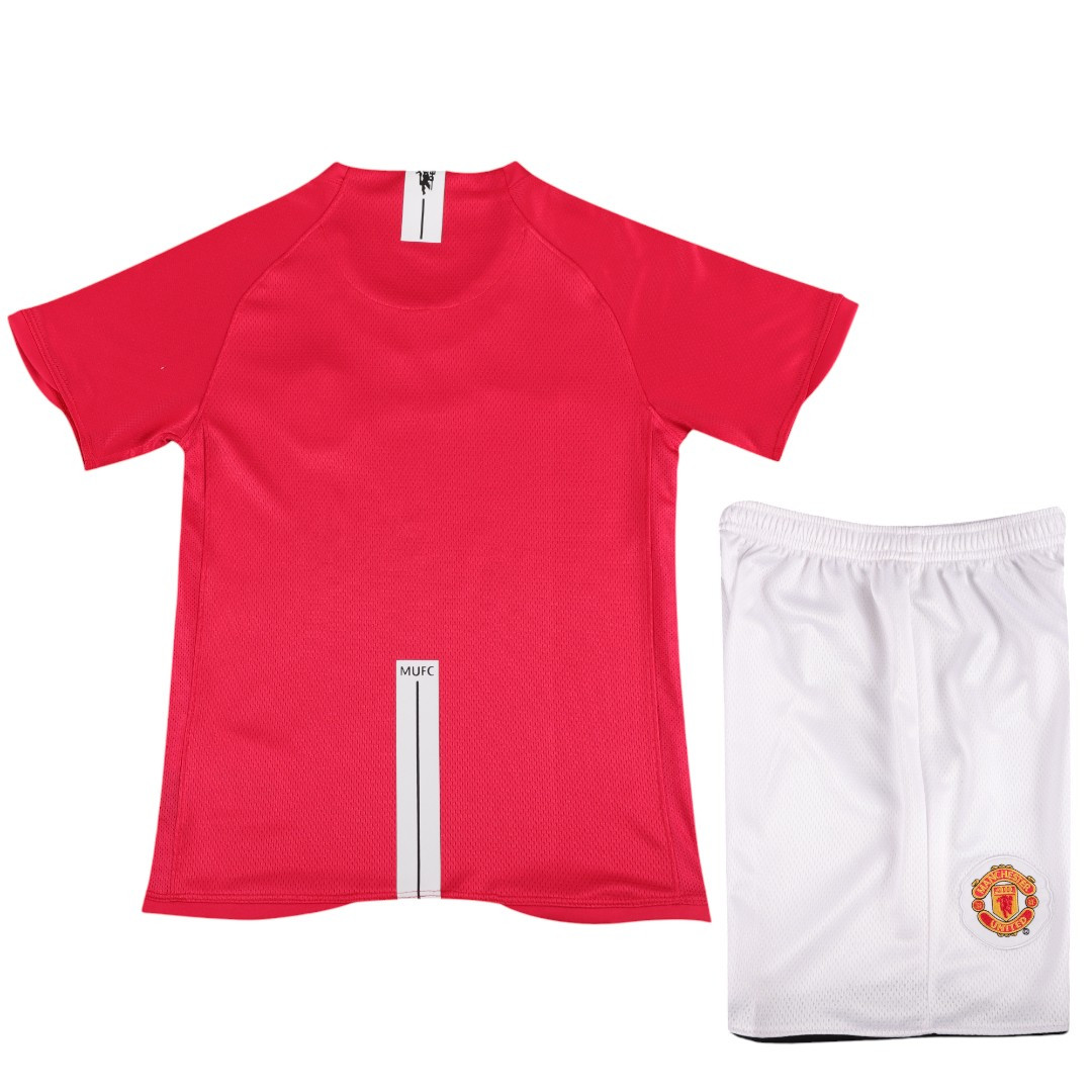 Manchester United 07/08 Kid's Home Retro Mini-Kit UCL Edition