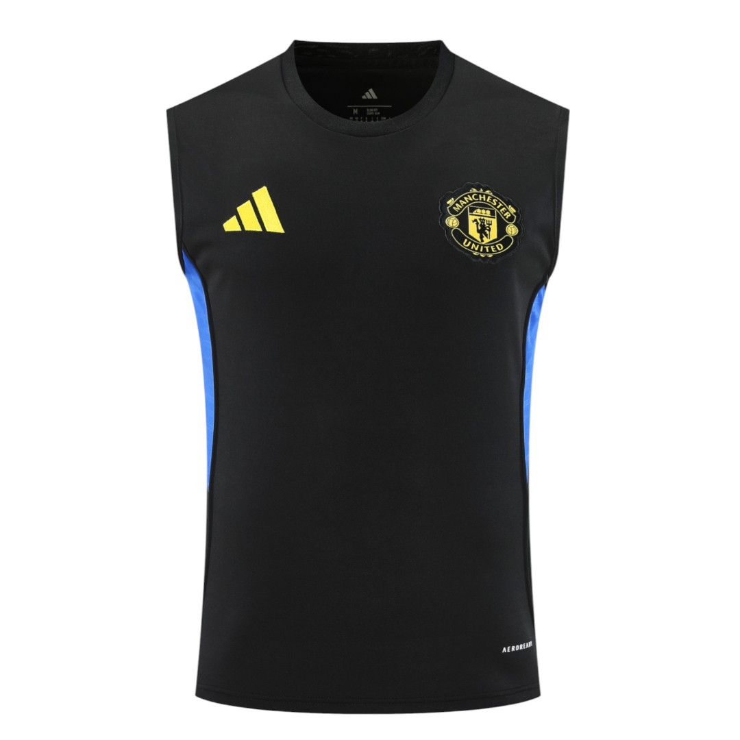 Manchester United 25/26 Men's Black Training Tank Top