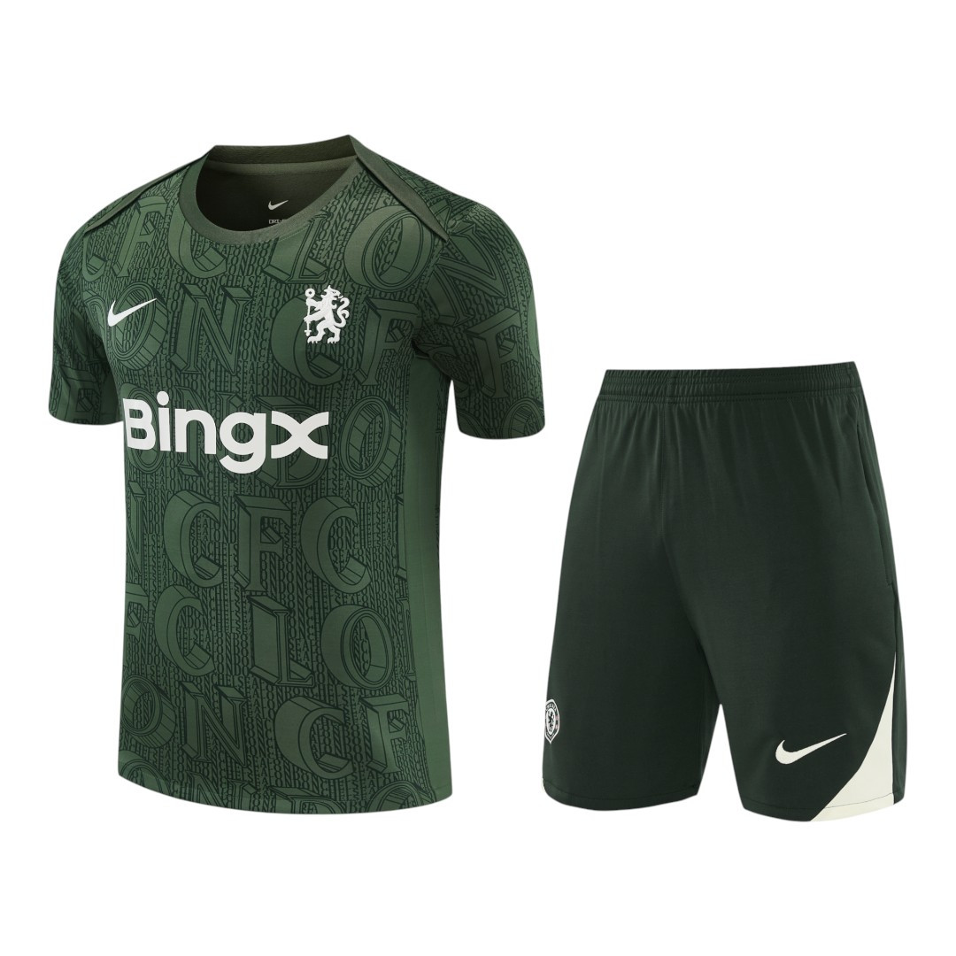 Chelsea 25/26 Men's Green Pre-Match Shirt