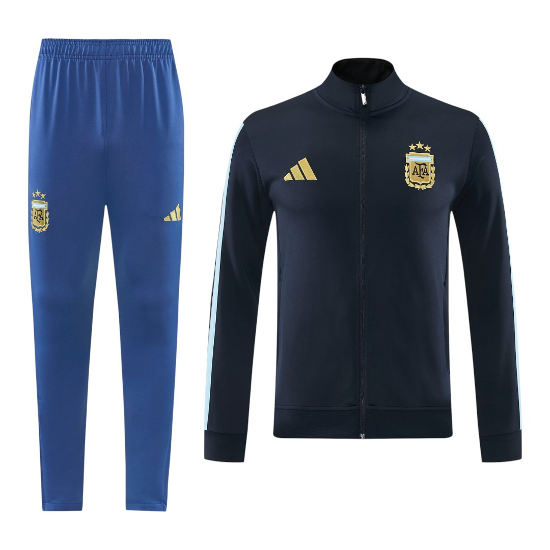 Argentina 2026 Men's Black Long Zip Jacket