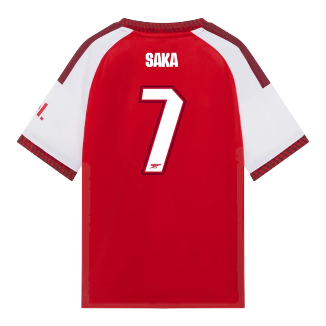 SAKA #7 Arsenal 26/27 Kid's Home Set - Club Font