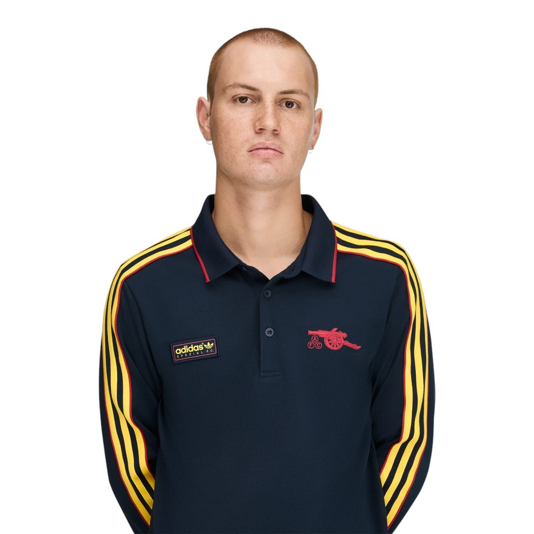 Arsenal x SPZL FC Men's Long Sleeve Polo Shirt