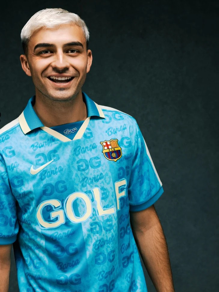 Barcelona x Golf Wang 26/27 Stadium Men's Teal Shirt