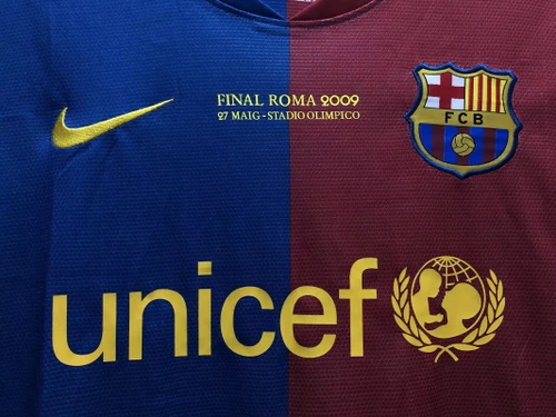 Barcelona 08/09 Men's Home Retro Long Sleeve Shirt UCL Edition