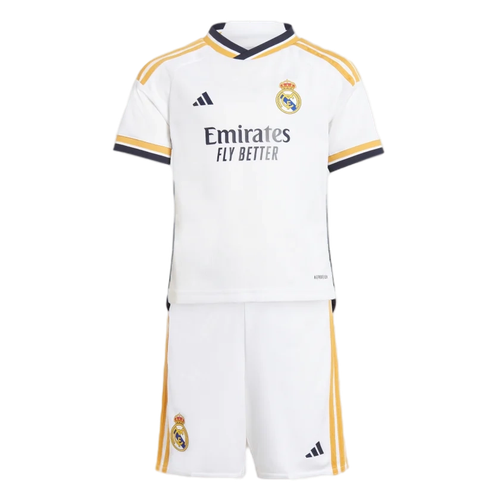 Real Madrid 23/24 Kid's Home Shirt and Shorts