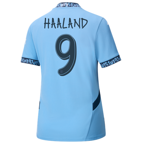 HAALAND #9 Manchester City 24/25 Women's Home Shirt - Man City Font