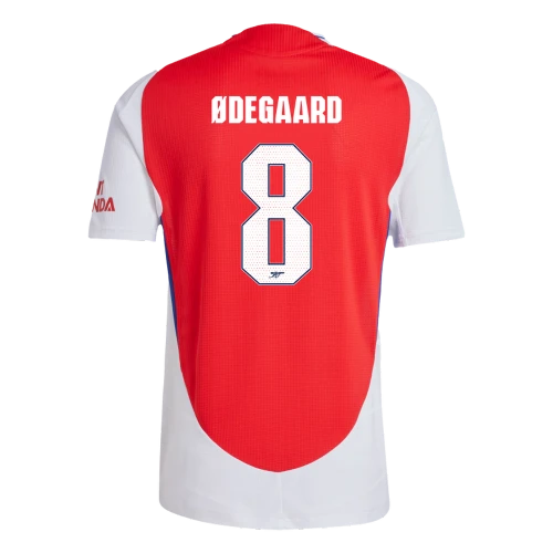 ØDEGAARD #8 Arsenal 24/25 Authentic Men's Home Shirt - Arsenal Font