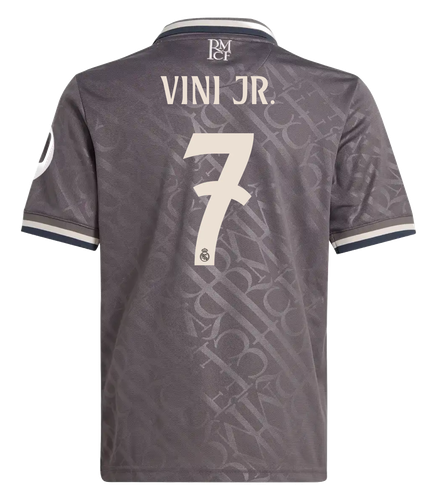 VINI JR #7 Real Madrid 24/25 Kid's Third Shirt and Shorts