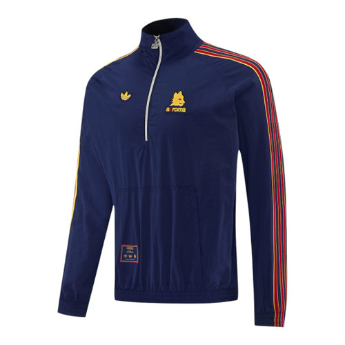 AS Roma 25/26 Men's Navy Half Zip Jacket