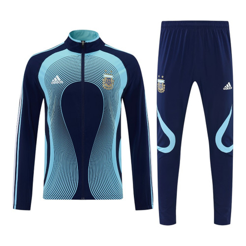 Argentina 2026 Men's Wave Navy Long Zip Tracksuit