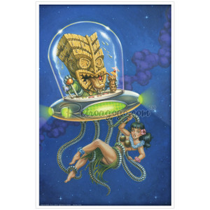 P'gosh "Mars Needs Hula Girl" Print P'gosh "Mars Needs Hula Girl" Print