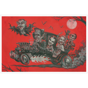 P'gosh "Monsters Midnight Ride" Print P'gosh "Monsters Midnight Ride" Print