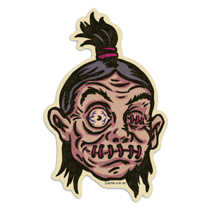 Shrunken Head Vinyl Sticker Shrunken Head Vinyl Sticker