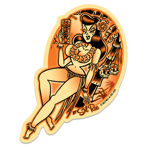 Volcano Girl Vinyl Sticker Volcano Girl Vinyl Sticker