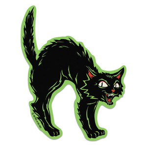 Scaredy Cat Vinyl Sticker Scaredy Cat Vinyl Sticker