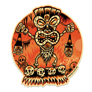 Volcano God Vinyl Sticker Volcano God Vinyl Sticker
