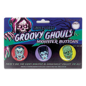 Groovy Ghouls Button Set #2 Groovy Ghouls Button Set #2