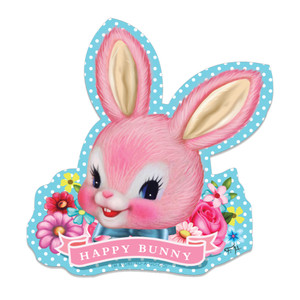 SugarLand Happy Bunny Vinyl Sticker SugarLand Happy Bunny Vinyl Sticker