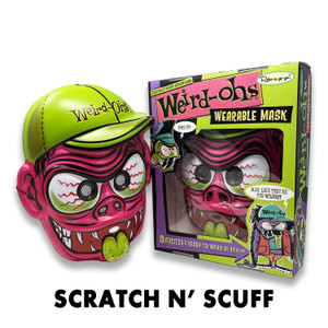 Scratch n' Scuff Weird-ohs Wade Wearable Mask- Ragin' Red Scratch n' Scuff Weird-ohs Wade Wearable Mask- Ragin' Red
