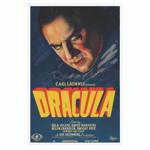 Bela Lugosi "Dracula" Movie Print - Blue Bela Lugosi "Dracula" Movie Print - Blue