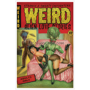 P'gosh "Weird Alien Love Stories" Print P'gosh "Weird Alien Love Stories" Print